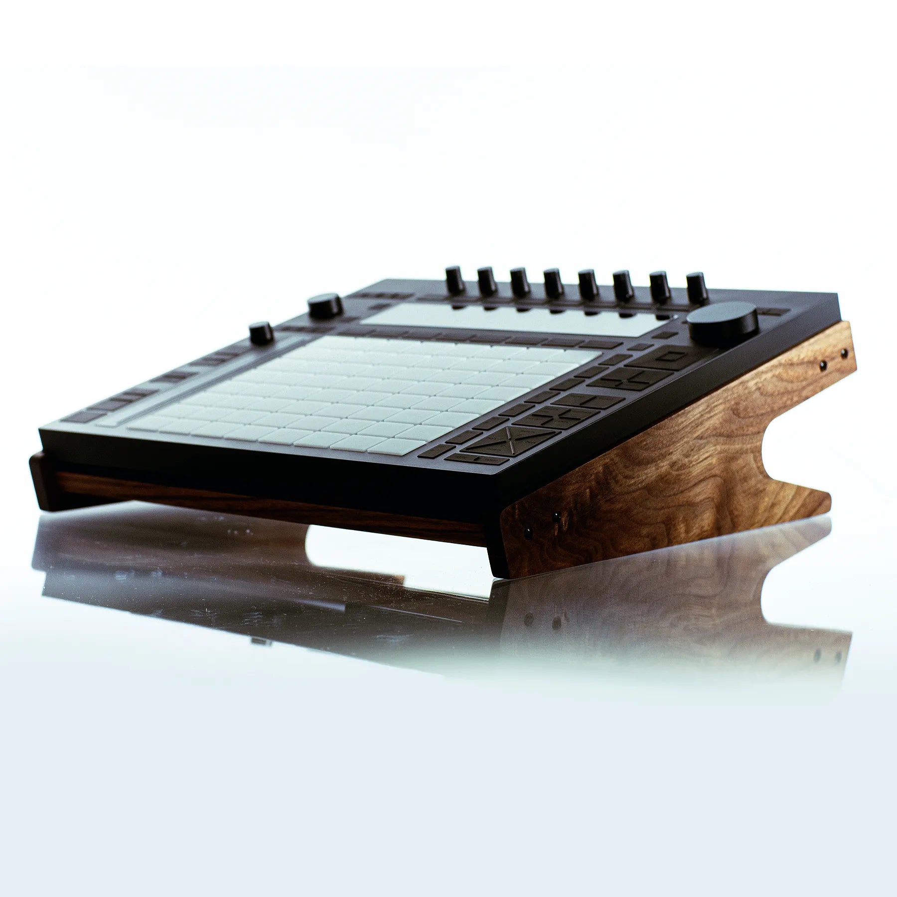 Walnut stand for Ableton Push (Decksaver Compatible Walnut stand for Ableton Push (Decksaver Compatible