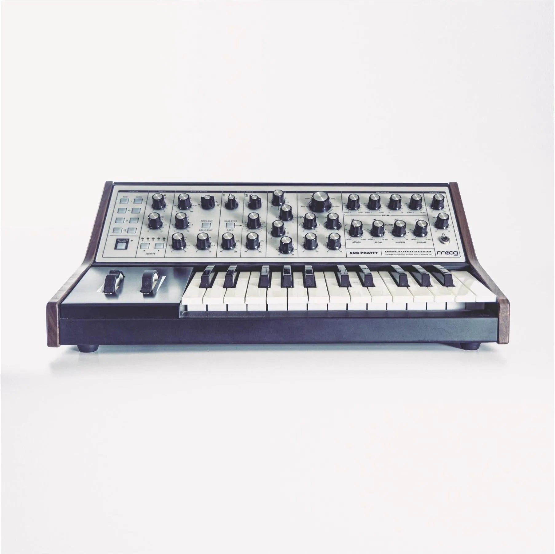 Walnut cheeks for Moog Sub Phatty