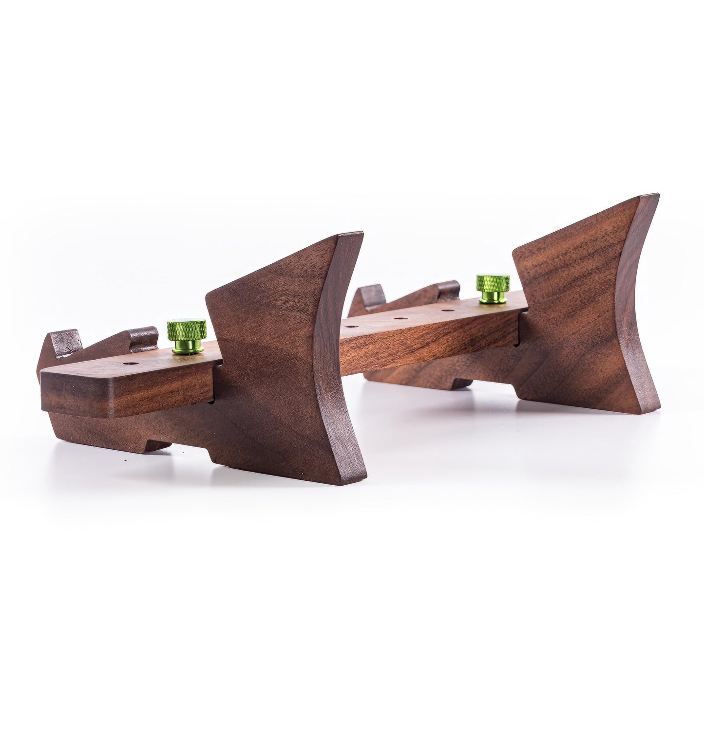 Small adjustable walnut stand | Perfect for guitar pedals & desktop synthesizers | Ideal for Volca, Aira, Stylophone, Dreadbox and others