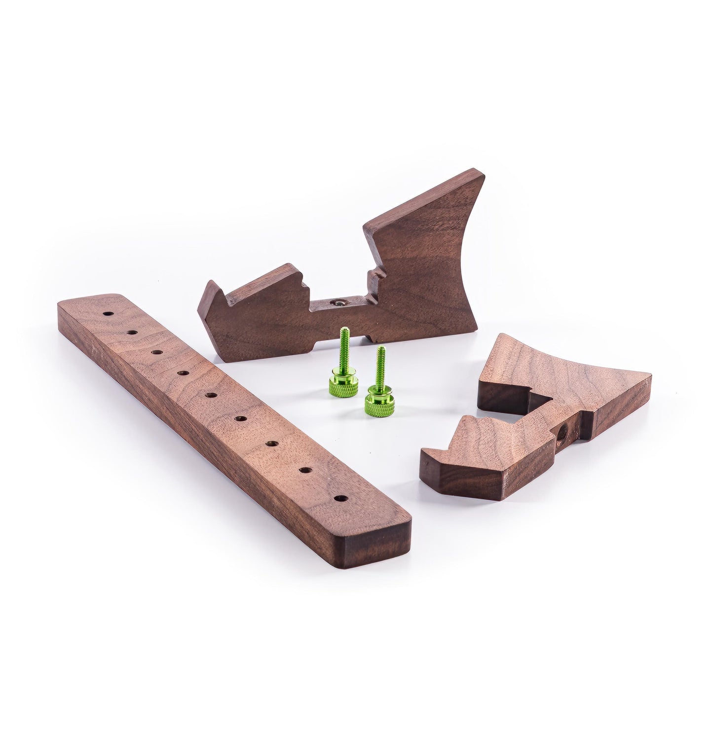 Small adjustable walnut stand | Perfect for guitar pedals & desktop synthesizers | Ideal for Volca, Aira, Stylophone, Dreadbox and others