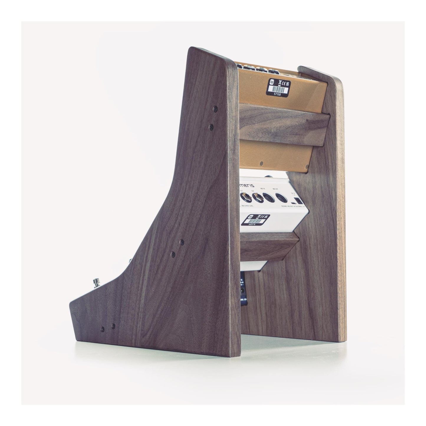 Meris 3-tier stand for LVX, Mercury X and Enzo X effects pedals | Handmade in solid walnut
