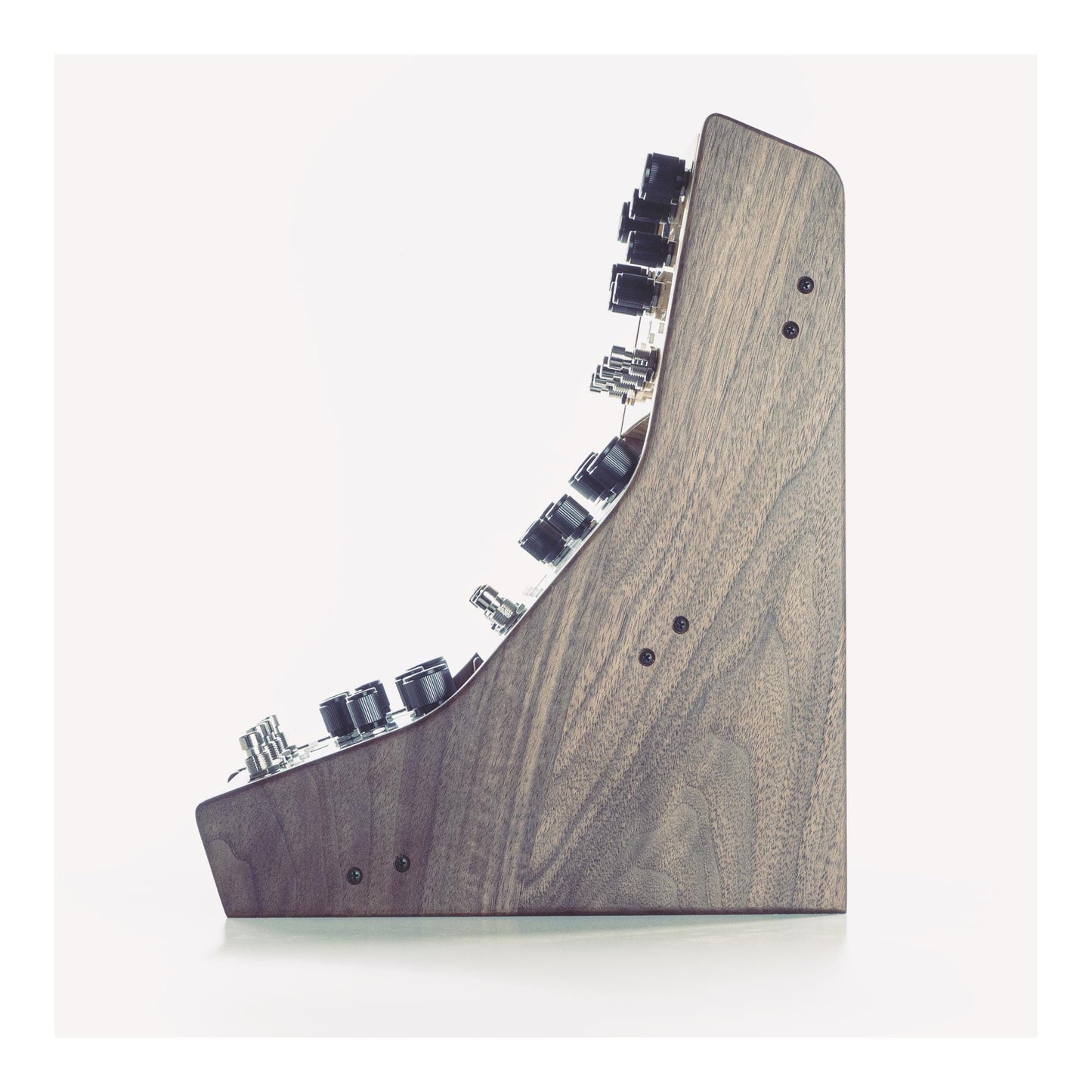 Meris 3-tier stand for LVX, Mercury X and Enzo X effects pedals | Handmade in solid walnut