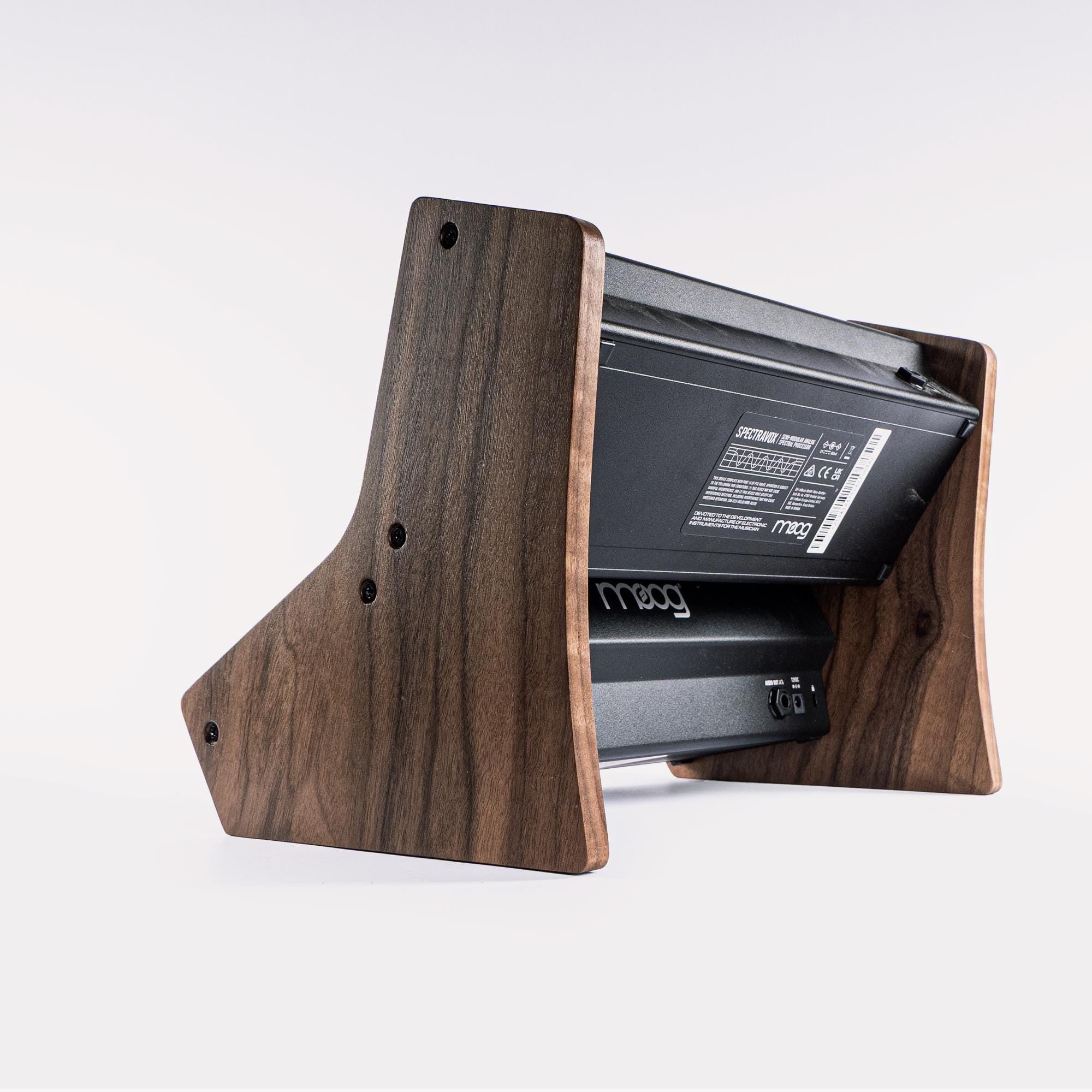 Walnut 2-Tier Mount for Moog Synthesizer Modules - DFAM, Mother-32, Subharmonicon, Labryinth, Spectravox and Eurorack