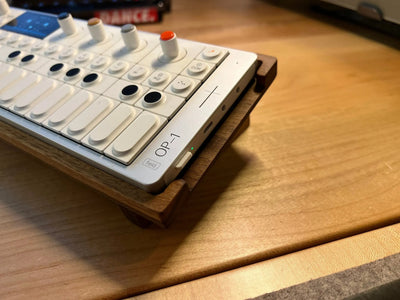 Stand for Teenage Engineering OP-1 / OP-XY · Walnut — handmade by Noizzi in Atlanta, GA