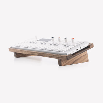 Stand for Teenage Engineering OP-1 / OP-XY · Walnut — handmade by Noizzi in Atlanta, GA