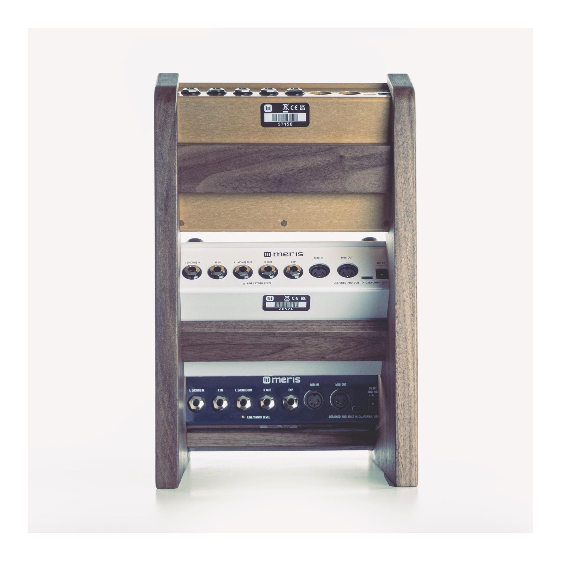 Meris 3-tier stand for LVX, Mercury X and Enzo X effects pedals | Handmade in solid walnut