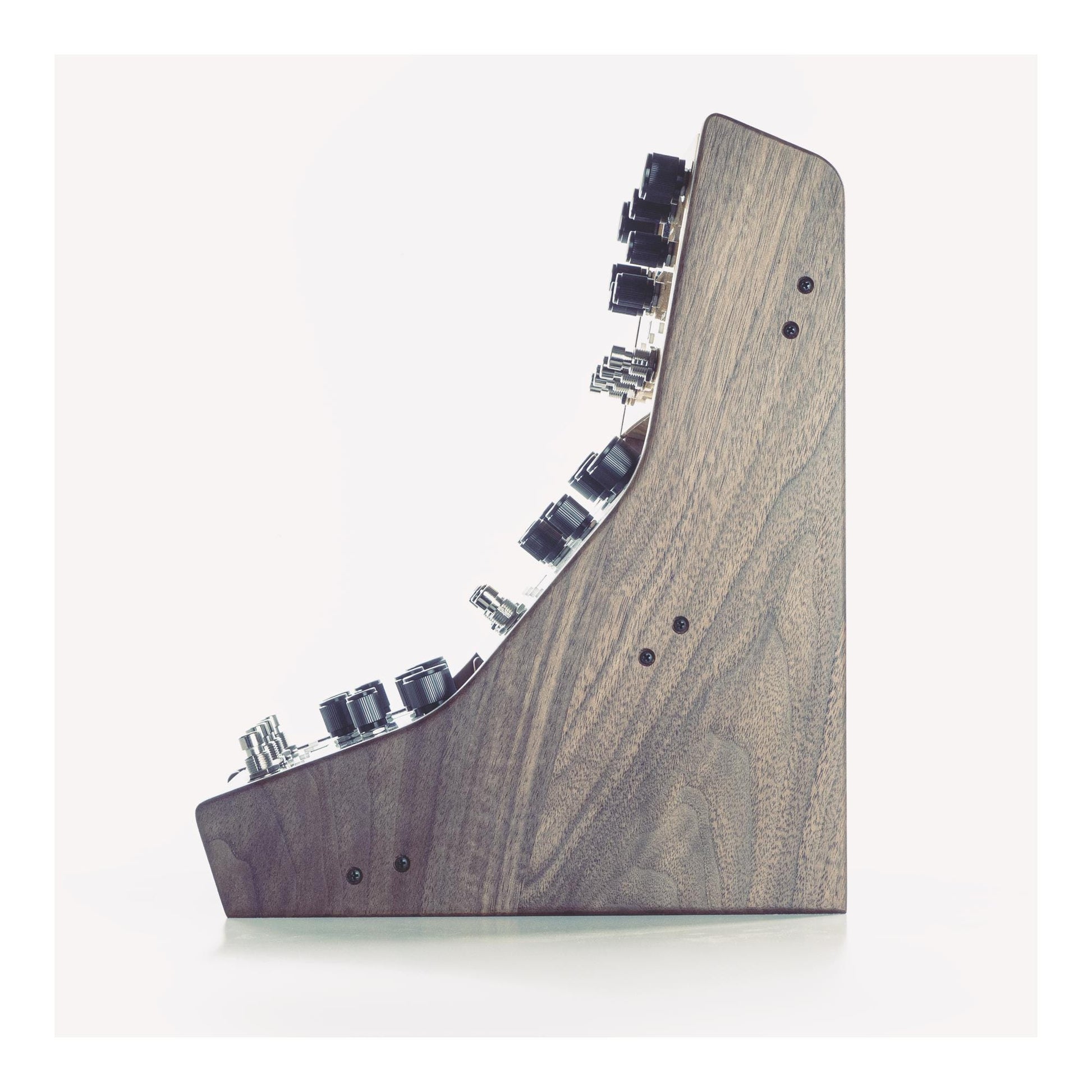 Meris 3-tier stand for LVX, Mercury X and Enzo X effects pedals | Handmade in solid walnut