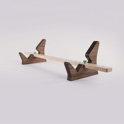 Angled Stand for Eurorack Skiffs · Walnut — handmade by Noizzi in Atlanta, GA