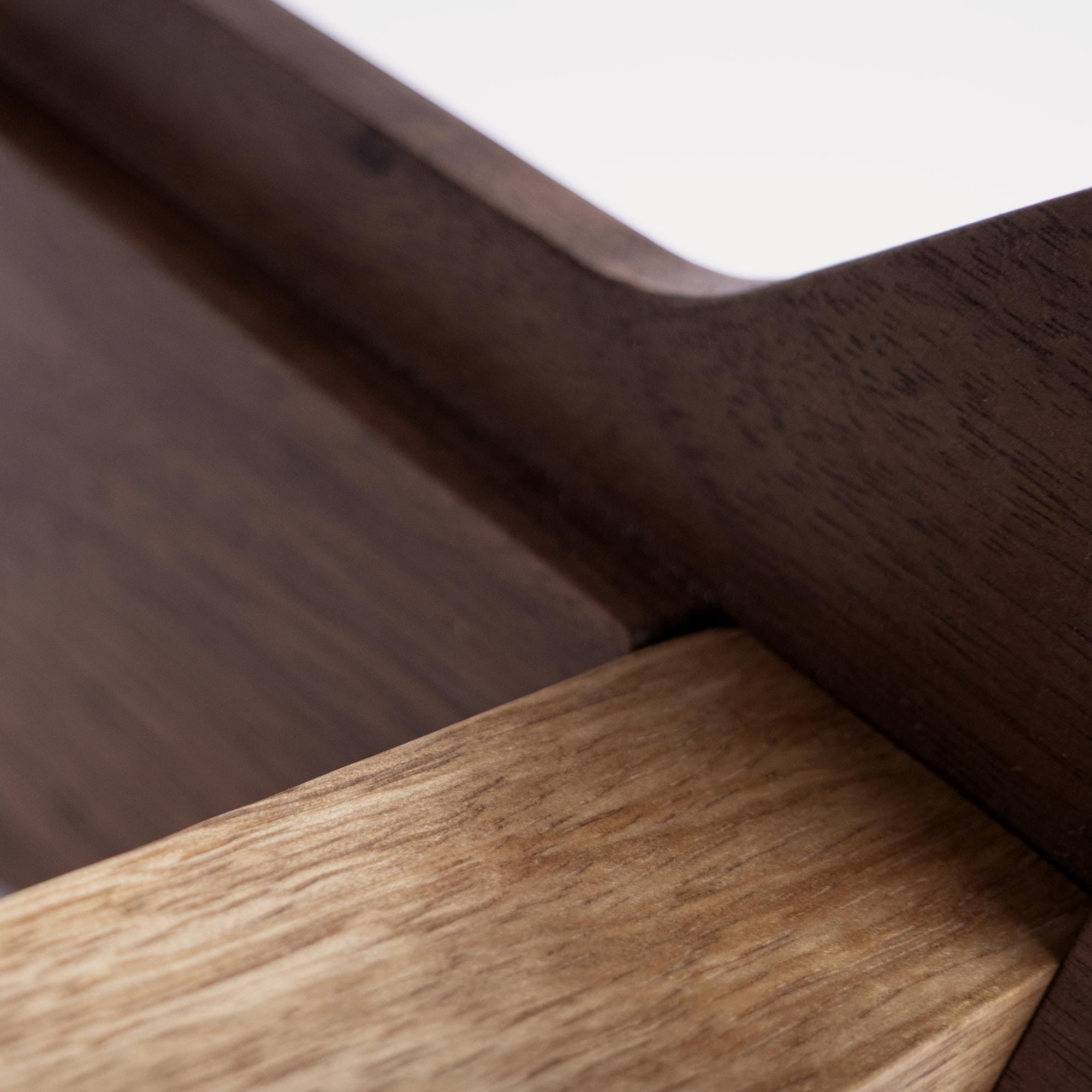 Akai MPC Live 3 stand in Solid Walnut and White Limba | Decksaver Compatible