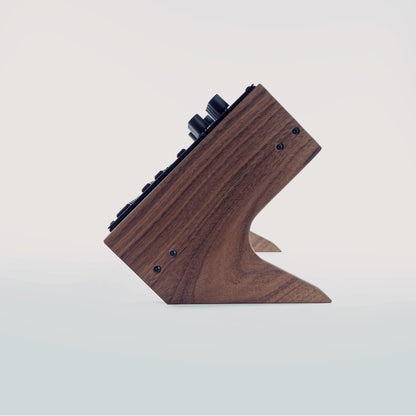 Elektron Tonverk Stand in Solid Walnut: 45-Degree Angle for Optimal Ergonomics, Visibility and Cable Management